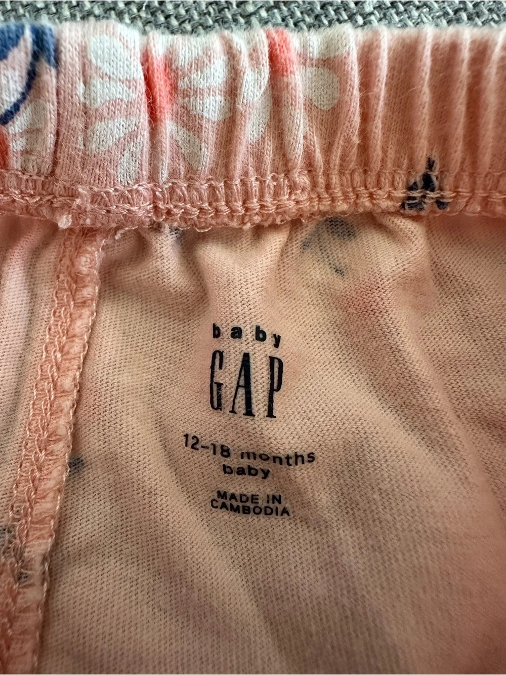 Baby GAP | Pink Floral Ruffle Sleeve Set, Size 12-18 Mo ✨